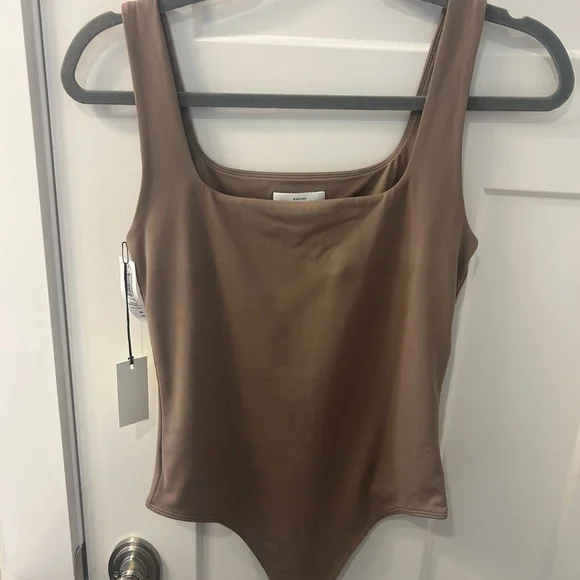 Aritzia Taupe Bodysuit - Picture 2 of 4
